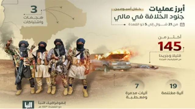 IS infographic from June celebrated the group's attacks in Mali
