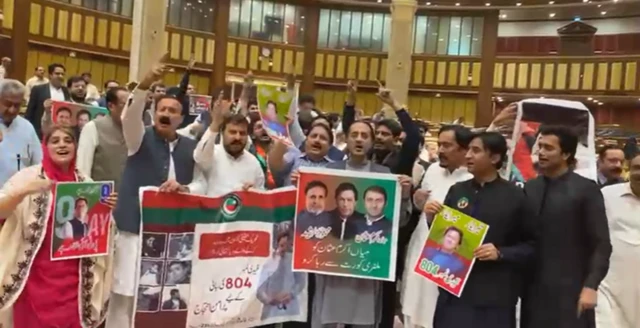 د پنجاب ایالتي اسمبلۍ کې د تحریک نصاف ګوند غړي
