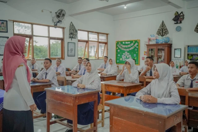 Ilustrasi guru dan murid