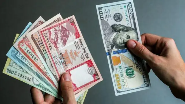 नेपाल की मुद्रा नेपाली रुपया और अमेरिकी डॉलर