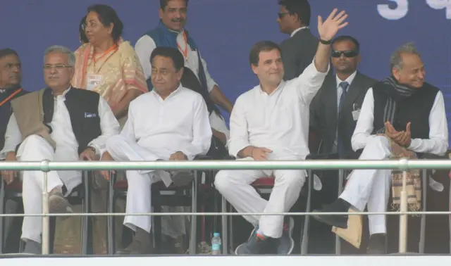 गेल्या निवडणुकांमध्ये जिंकलेली राजस्थान, छत्तीसगढ, मध्य प्रदेश त्या तीनही राज्यांमध्ये पुनरागमन करता आलं नाही.