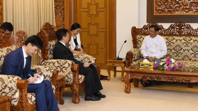 တရုတ်အထူးကိုယ်စားလှယ် နေပြည်တော် ရောက်နေ