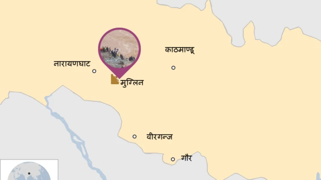नारायणघाट-मुग्लिन सडक खण्डमा दुर्घटनास्थल