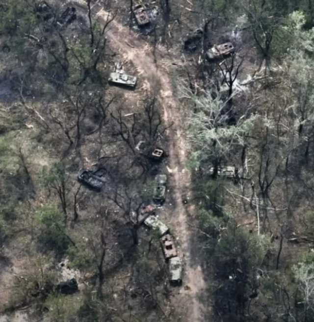 Согуш болгон жерден спутник менен тартылган сүрөттөр