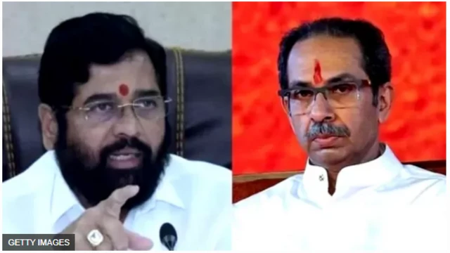 एकनाथ शिंदे उद्धव ठाकरे