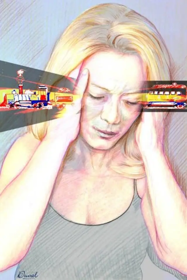 علامات میں سر میں شدید درد کا ہونا شامل ہے