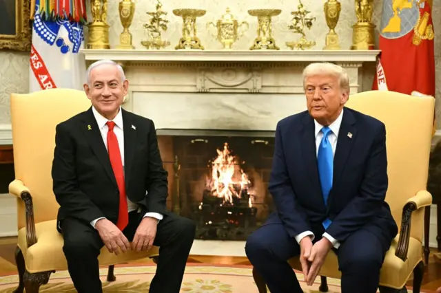 Donald Trump (à droite) et Benjamin Netanyahu
