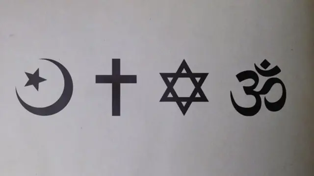 বিভিন্ন ধর্মের প্রতীকী ছবি