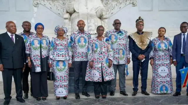 Ujumbe wa Congo ulikuwepo Roma kwa wakati huu wa kihistoria kwa nchi.