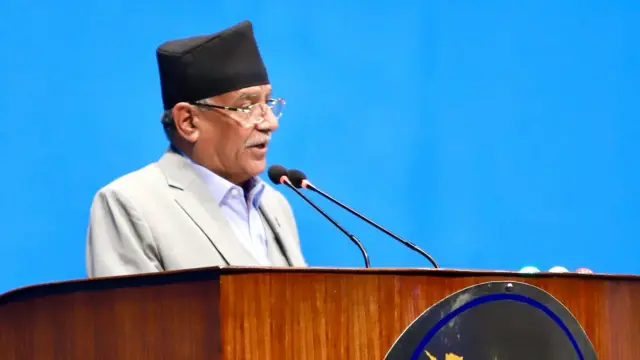 प्रतिनिधिसभामा बोल्दै पुष्पकमल दाहाल प्रचण्ड