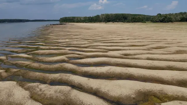 низак водостај дунава у румунији