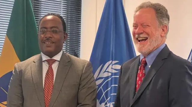 አምባሳደር ሬድዋን ሁሴን እና ዴቪድ ቢዝሊ