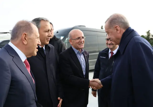 Mehmet Şimşek ve Recep Tayyip Erdoğan