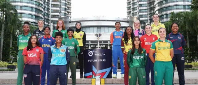 यू-१९ महिला विश्वकप क्रिकेट २०२५ मा सहभागी १६ टोलीका कप्तानहरू
