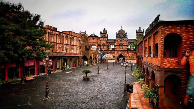 नितिन देसाई के स्टूडियो का एक हिस्सा