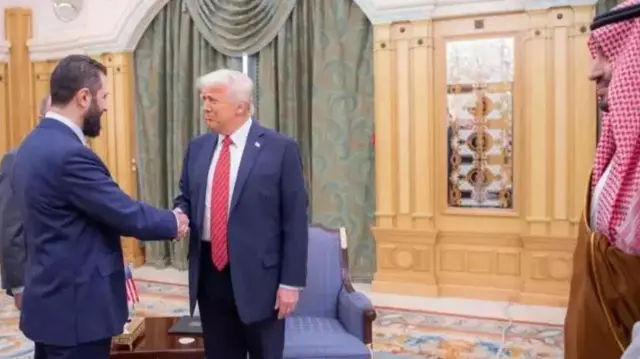 دیدار احمد شرع و دونالد ترامپ در ریاض 