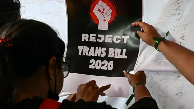 ট্রান্স বিলের প্রতিবাদ জানাচ্ছেন হায়দরাবাদের রূপান্তরকামীরা 