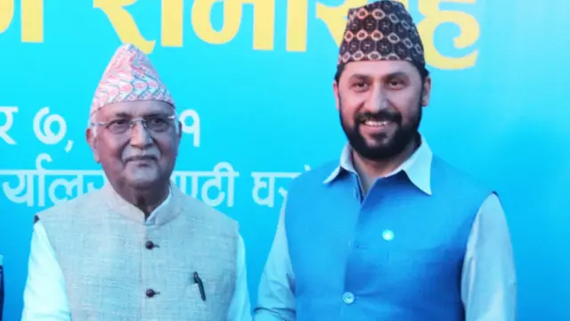 केपी शर्मा ओली र रवि लामिछाने