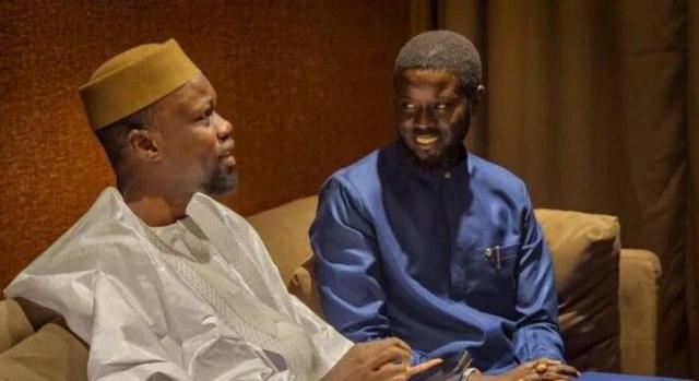 Ousmane Sonko et Bassirou Diomaye Faye (15 mars 2024 à Dakar)