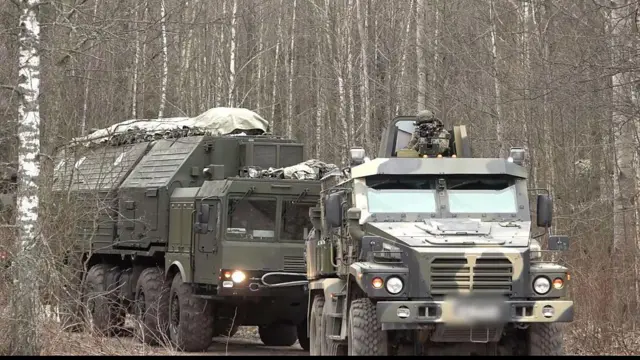Скріншот відео з ракетним комплексом "Орєшник" 30 грудня 2025 року в Білорусі