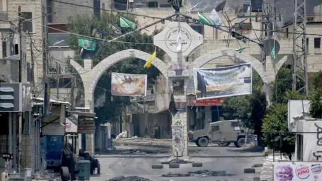 Вход в лагерь в Дженине, 3 июля 2023 г.