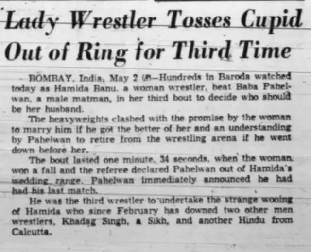 ஆண்களுடன் மல்யுத்தம் செய்த பெண் வீராங்கணை