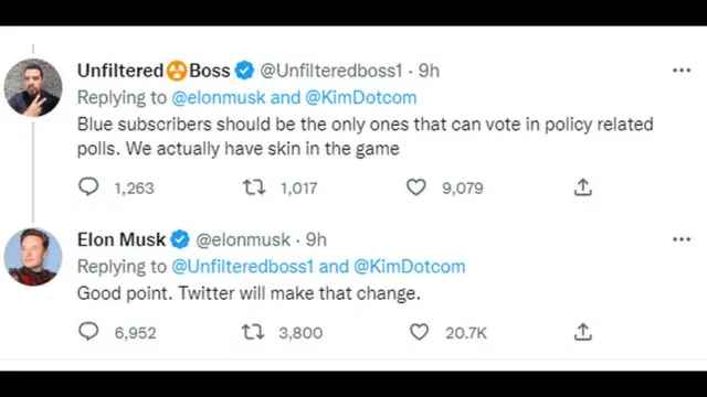 Elon Musk ile kullanıcı arasındaki mesajlar 
