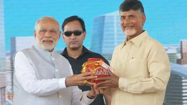అమరావతి శంకుస్థాపన సందర్భంగా