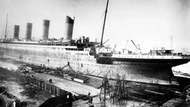 ہارلینڈ اور ولف شپیارڈ پر تیار ہوتی ہوئی ٹائی ٹینک