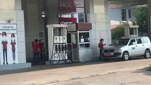 ရန်ကုန်မြို့က ဆီဆိုင်တစ်ခု