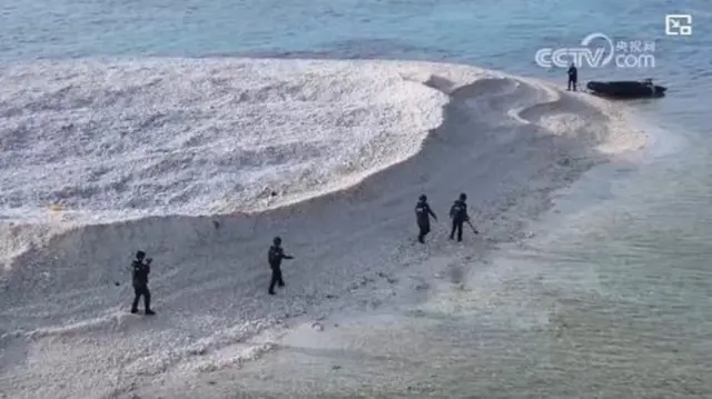 साउथ चाइना सीको विवादित टापुमा चिनियाँ तटरक्षक