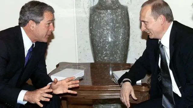 Путин менен Буштун жолугушуусу