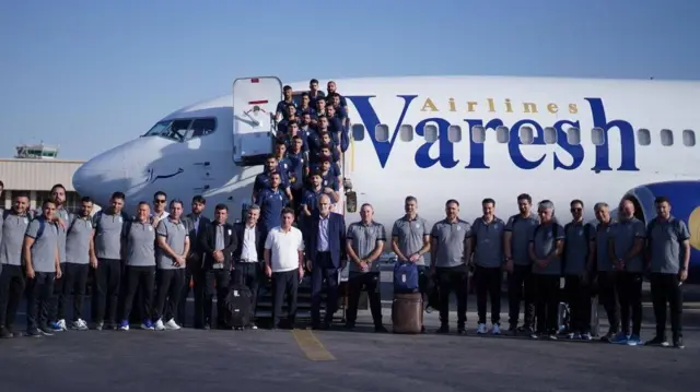 له سفر وړاندې د ایران ملي لوبډله