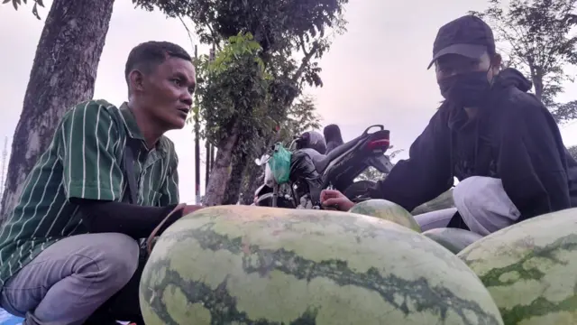 Situasi di sebuah pasar Medan