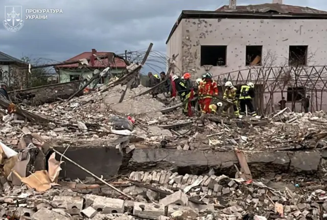 Зруйнований будинок у Лапаївці на Львівщині