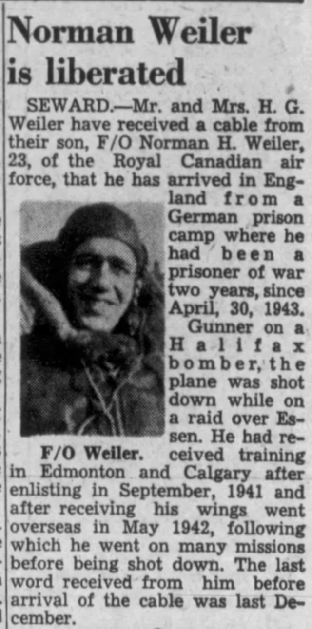 ویلر کی رہائی کی خبر لنکن جرنل سٹار میں شائع ہوئی