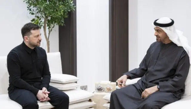 Зеленський і Мухаммад бін Заїд Аль Нагаян