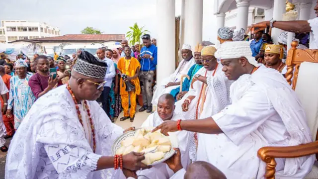 Ooni Ogunwusi ti ile ife nibi ayeye odun ijesu tuntun