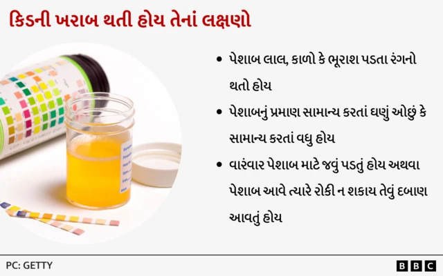 પેશાબ, કિડની, પ્રોટીન, સ્વાસ્થ્ય, કિડનીની સમસ્યા, કિડનીના રોગ, જીવલેણ રોગ, બીબીસી ગુજરાતી 