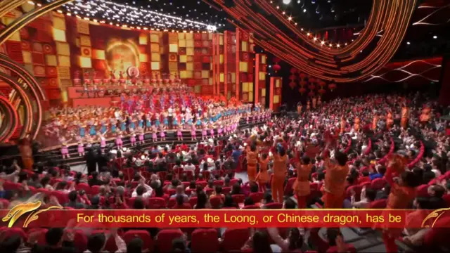 "Loong" được sử dụng song song với "dragon" trong phụ đề tiếng Anh của gala cuối năm Xuân vãn của CCTV