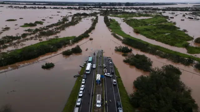 Foto área365 bet cadastroestada quase completamente alagada