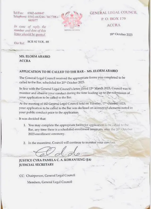 GLC letter to Ama Governor