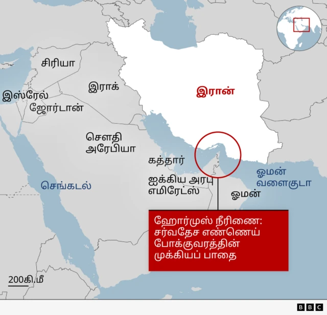 இஸ்ரேல், இரான், அமெரிக்கா மோதல் - ஹோர்முஸ் நீரிணை
