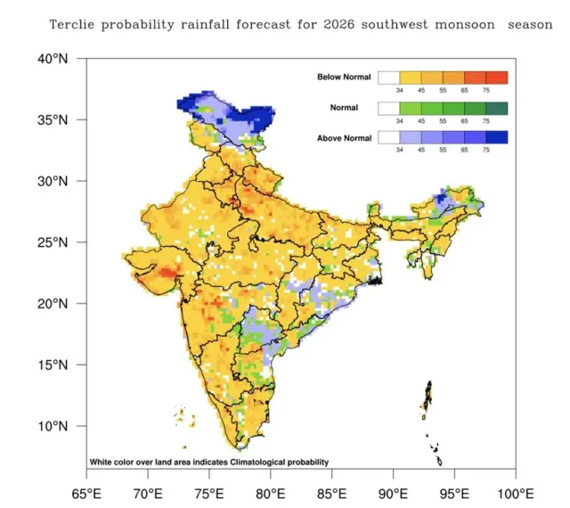 Map of Seasonal Rain