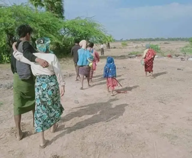 ဝက်လက်မြို့နယ်က စစ်ရှောင်များ