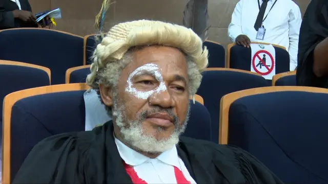 Malcolm Omirhobo: Lawyer appear in court dressed as Nigerian traditionalist go viral