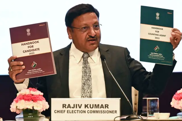 সোমবার দিল্লিতে সাংবাদিক সম্মেলনে রাজীব কুমার