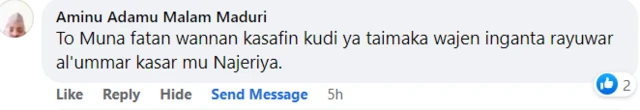 Facebook screenshot