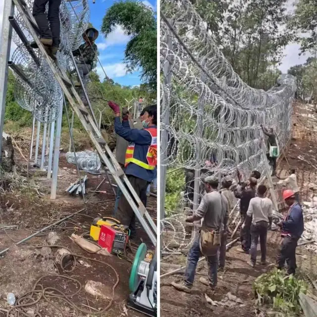 ကိုးကန့်ဒေသထဲ တရုတ်-မြန်မာ နယ်စပ် ခြံစည်းရိုးခတ်ခဲ့