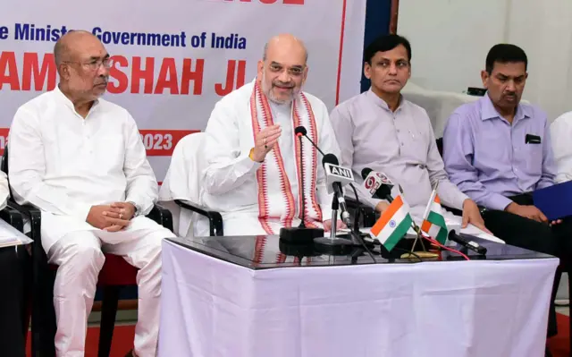 अमित शाह मणिपुर में